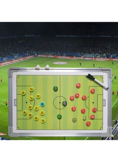 Generic Football Aluminum Alloy Frame Tactical Board Coach Special Football Basketball Tactical Board Can Be Hung On The Wall Magnetic Erasable-Specifications:More Ball Tactical Board Can Contact Customer Service Consultation  - Image 1