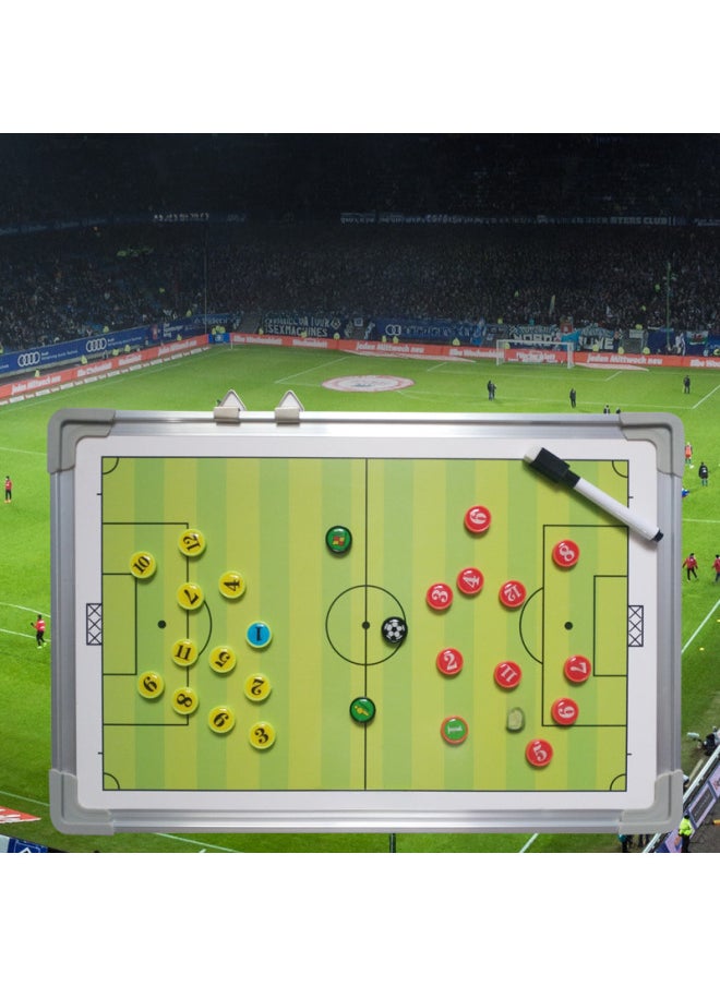 Generic Football Aluminum Alloy Frame Tactical Board Coach Special Football Basketball Tactical Board Can Be Hung On The Wall Magnetic Erasable-Specifications:More Ball Tactical Board Can Contact Customer Service Consultation  - Image 1