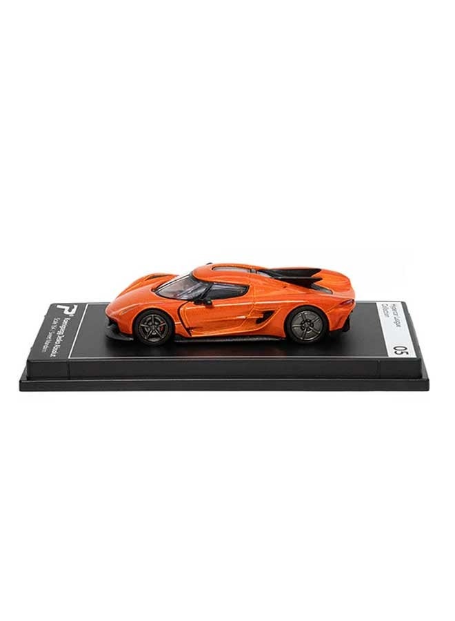 PosterCars - 1:64 Scale Koenigsegg Jesko Absolut (Sweet Mandarin) Hypercar League Collection, Diecast Models - Image 2