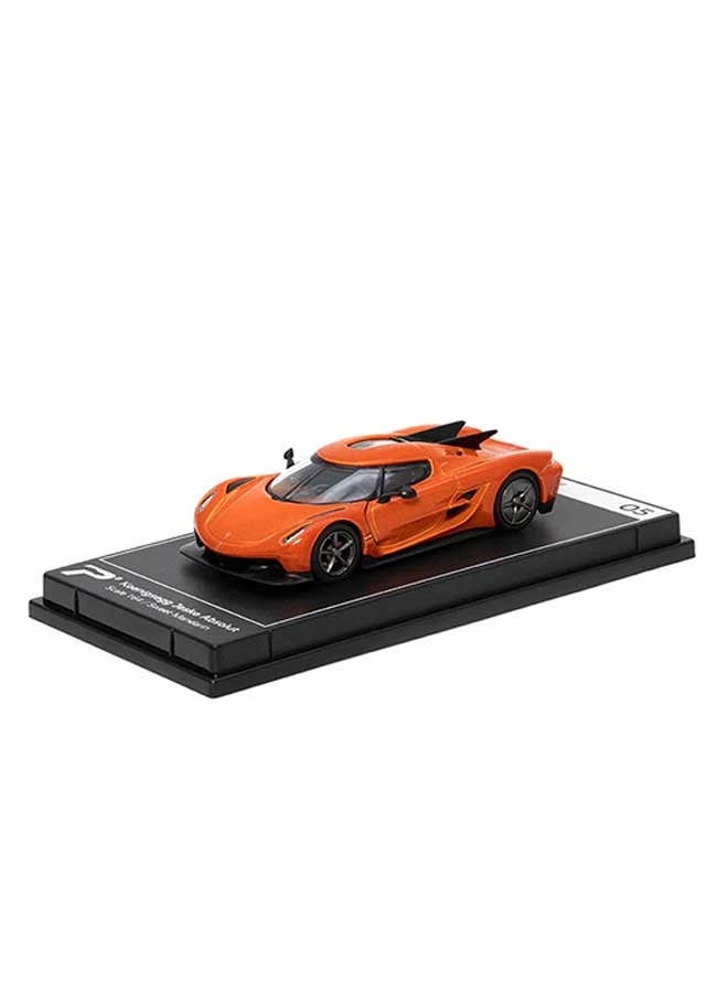 PosterCars - 1:64 Scale Koenigsegg Jesko Absolut (Sweet Mandarin) Hypercar League Collection, Diecast Models - Image 1