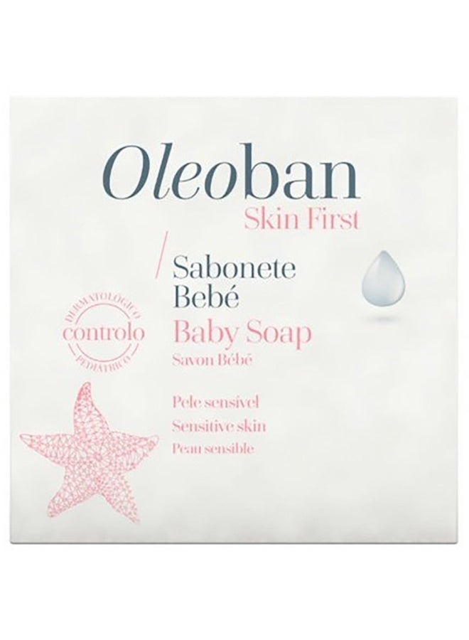 Oleoban Baby Soap, for sensitive skin care and moisturizing, 100g - Image 1