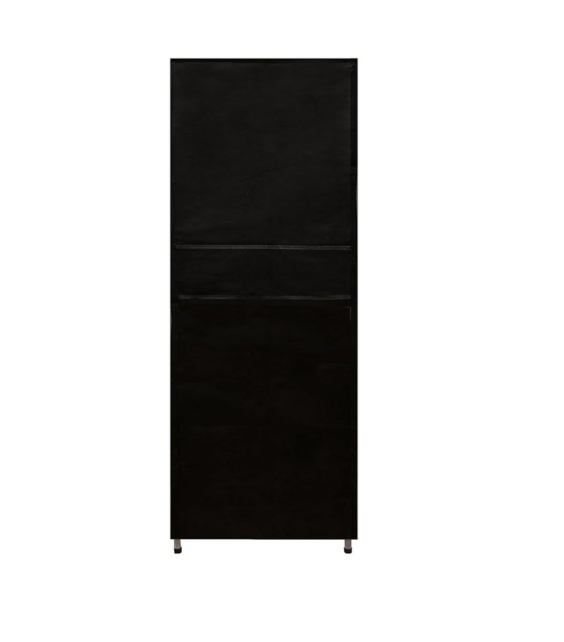 PHILOSHOP Multipurpose Portable Folding Shoe Rack 5 Shelves Storage Organizer Cabinet Tower with Dustproof Fabric and Zippered Cover BlackMetal - Image 5
