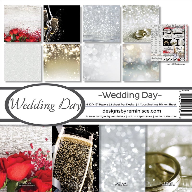 Reminisce Reminisce Wedding Scrapbook Collection Kit Multicolor 12 by 12 WED200