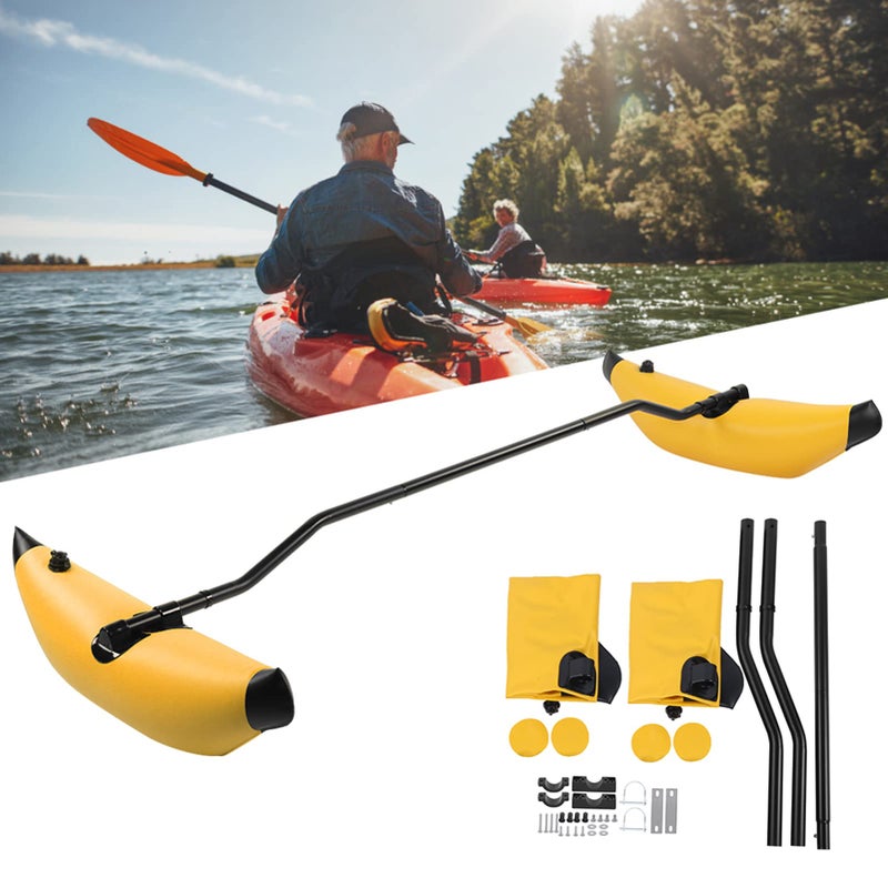 Kayak Outrigger StabilizerPortable PVC Higher Stability Kayak Outrigger KitThree Colours to Choose Inflatable Kayak StabilizerEasy to Installfor Floating Balancing Boat
