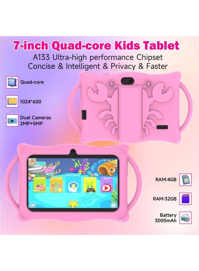 Aheadlink Q8PROK Kids Tablet Android 14 Tablets 7 inch (Pink) - Image 3