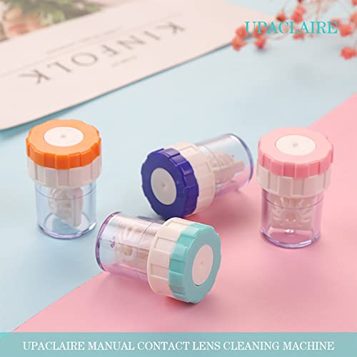 UpaClaire 2 PCS Contacts Case Cleaner Machines, UpaClaire Daily Vision Care Manually Contact Lens Washer Cleaner Plastic - Image 5