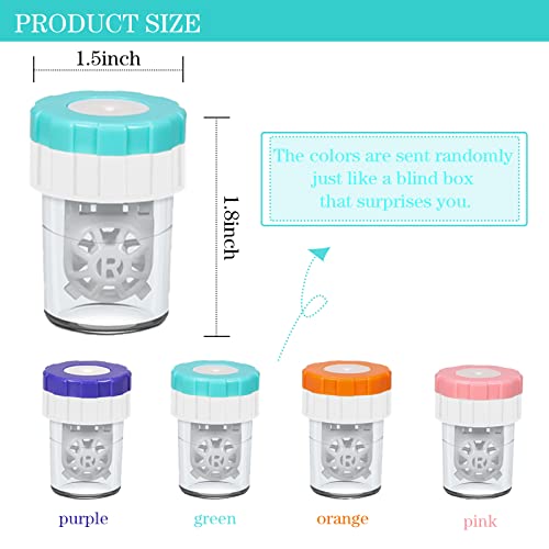 UpaClaire 2 PCS Contacts Case Cleaner Machines, UpaClaire Daily Vision Care Manually Contact Lens Washer Cleaner Plastic - Image 2