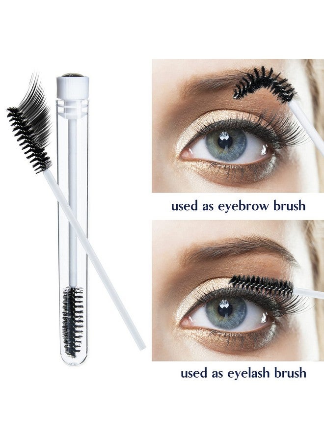 TUZAZO 80 Pieces Mascara Wand Tube Set 40 Diamond Empty Eyelash Brush Tubes Spoolies 40 Mascara Wand Lash Extension Brushes Applicators Makeup Tools (Black Lash Style) - Image 5