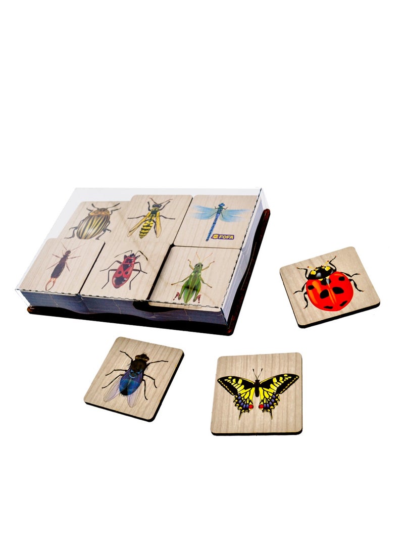 فوفا FOFA لعبة تعليمية خشبية - لعبة حشرات الذاكرة للأطفال - Image 2