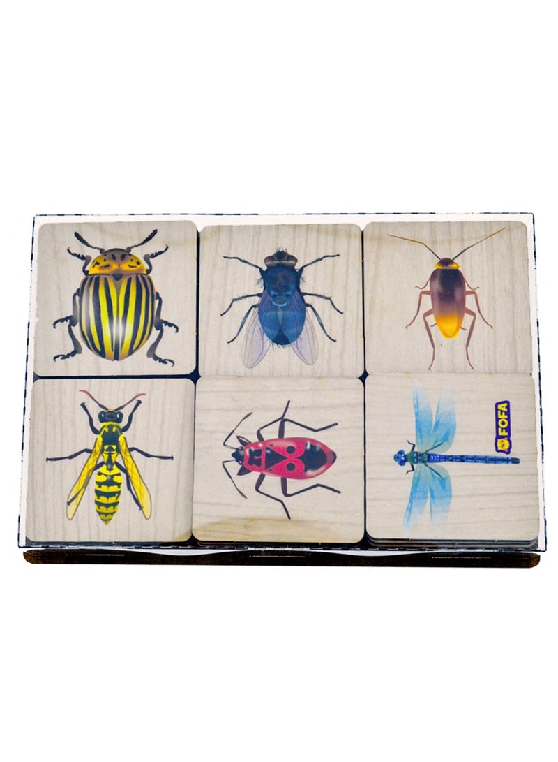 فوفا FOFA لعبة تعليمية خشبية - لعبة حشرات الذاكرة للأطفال - Image 3