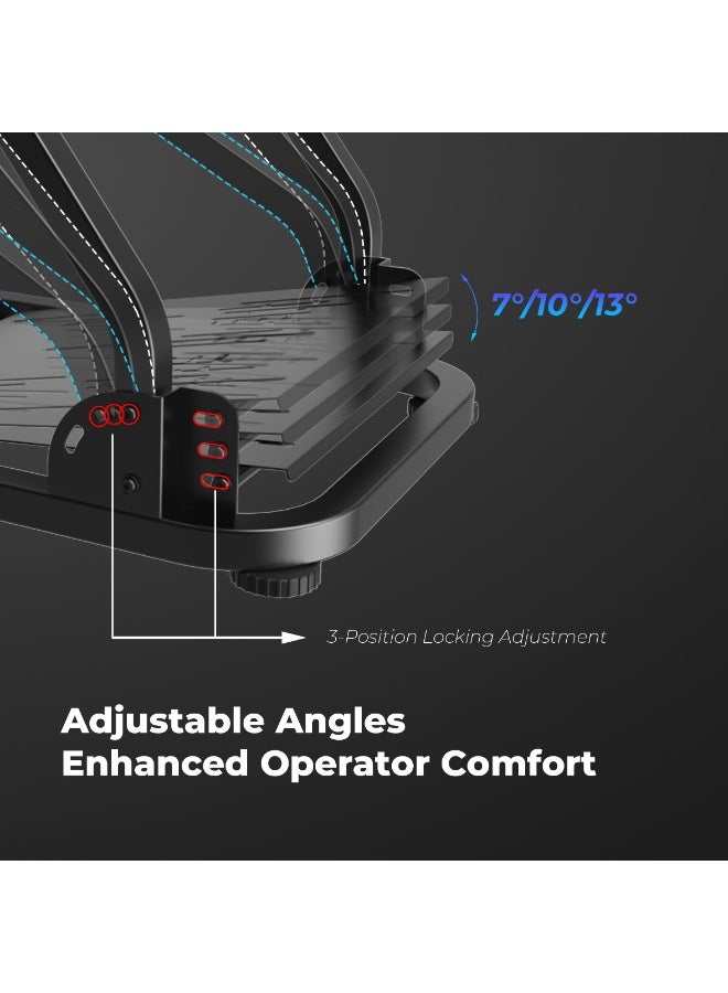 BlueFire Foldable Racing Simulator Cockpit Stand – Heavy-Duty Steel Frame with Adjustable Ergonomic Design for Logitech, Thrustmaster, Fanatec, PXN – Universal Wheel, Pedal & Shifter Mount Compatible with PC, PS5, PS4, Xbox Series X/S – Space-Saving for Home & Esports - Image 5