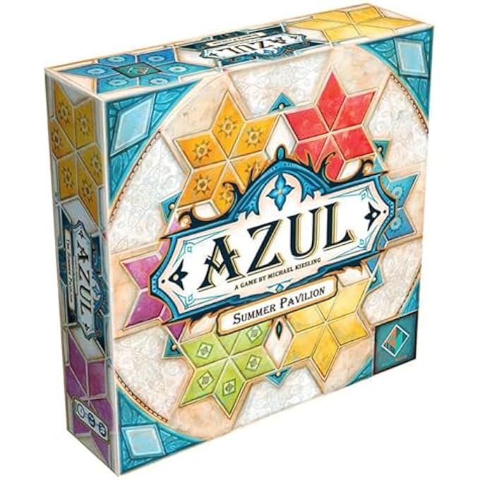 AZUL SUMMER PAVILION BOARD GAME - STRATEGIC TILE-PLACEMENT GAME FOR FAMILY FUN, GREAT GAME FOR KIDS AND ADULTS, AGES 8+, 2-4 PLAYERS, 30-45 MINUTE PLAYTIME, MADE BY - Image 1