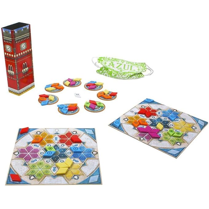 AZUL SUMMER PAVILION BOARD GAME - STRATEGIC TILE-PLACEMENT GAME FOR FAMILY FUN, GREAT GAME FOR KIDS AND ADULTS, AGES 8+, 2-4 PLAYERS, 30-45 MINUTE PLAYTIME, MADE BY - Image 2