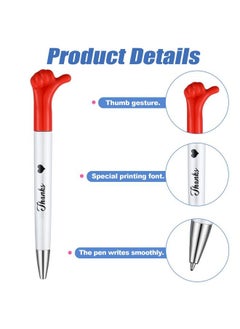 Chinco Thank You Gift Pen Thumbs Up Ballpoint Pen Cute Hand Gesture Pens Employee Appreciation Gifts Nurse Appreciation Gifts For Doctor Nurse Coworker Thanksgiving Employee Appreciation Party(28 Pieces)  - Image 4