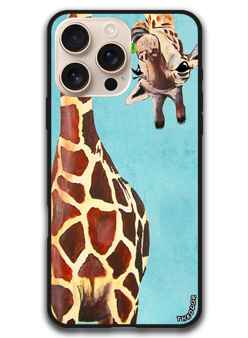 Theodor Protective Case Anti Scratch Shock Proof Bumper Cover For iPhone 16 Pro Max (6.9)-inch Giraffe - Image 1