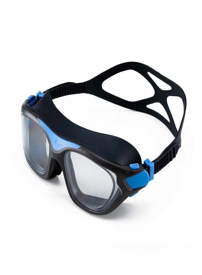 Solpro Ocean Eyes Unisex Adult Swimming Goggles for Women,Men,Boys,Girls,Teenagers,Athletes,Swimmers For Training,Competition in Swimming Pool,Beach,Water Sport, Park & Activties(Black/Blue) - Image 1