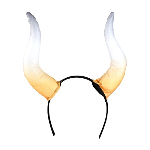 BinaryABC Large Bull Horns Costume HeadbandHalloween Goat Horns Cosplay Costume AccessoryHalloween Party Favor - Image 1