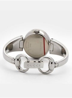 GUCCI Stainless Steel Diamond 27mm Guccissima Quartz Watch Black YA134305  - Image 4