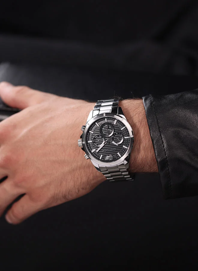 بوليس Malawi 45mm Men's Multifunction Watch with Stainless Steel Bracelet