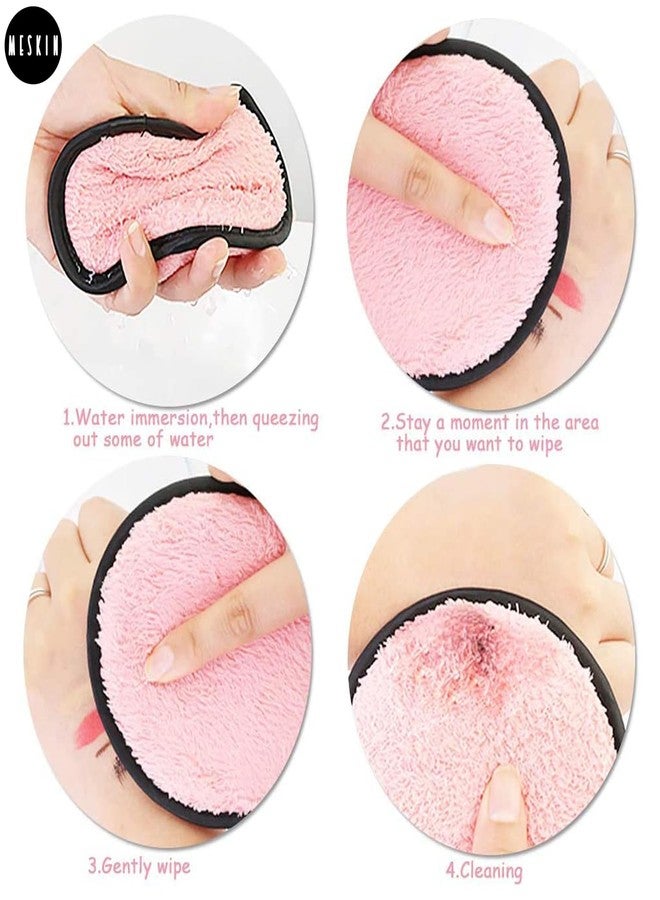 MESKIN Reusable Makeup Remover Cleansing Pad - Gently Removes Stubborn Face & Eye Makeup | Safe for Oily, Dry & Sensitive Skin | Multifunctional | Multicolor | Pack of 1 - Image 3