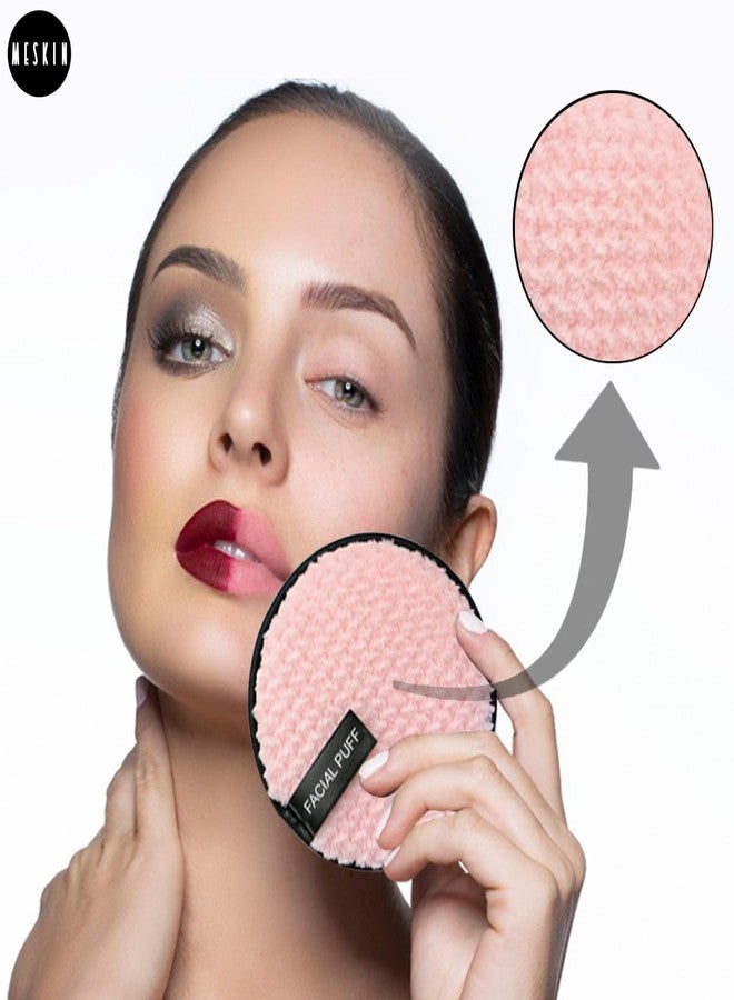 MESKIN Reusable Makeup Remover Cleansing Pad - Gently Removes Stubborn Face & Eye Makeup | Safe for Oily, Dry & Sensitive Skin | Multifunctional | Multicolor | Pack of 1 - Image 5