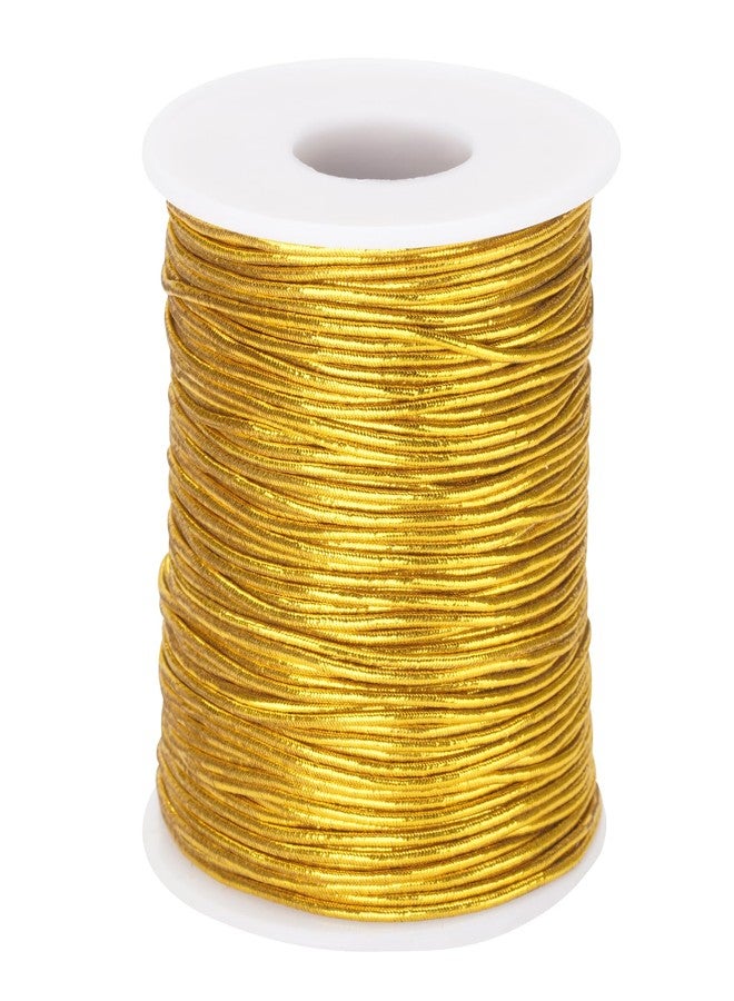 joycraft 110Yards Gold Elastic String - 1MM Metallic Stretch Cords, Elastic Cords Braiding for DIY Craft, Gift Wrapping, Jewelry Making, Christmas Decor - Image 1