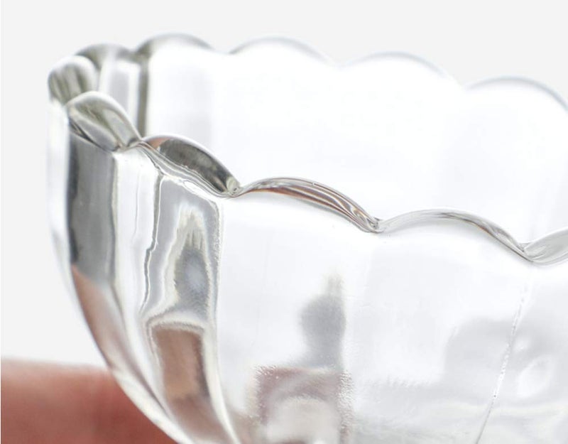 RAHAS Pack of 6 120 ml Crystal Glass Glass Bowls Set 6 Serving Dessert Ice Cream Bowls Set Pudding Set Mocktails Cocktails and Fruit Salad Glass Bowl Transparent - Image 3