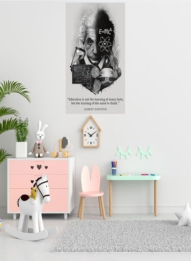 wallpics® Albert Einstein Poster - Inspirational and Inspiring Quotes for wall decoration (vinyl,Multicolor, Unframed) (12x18 inch) - Image 3