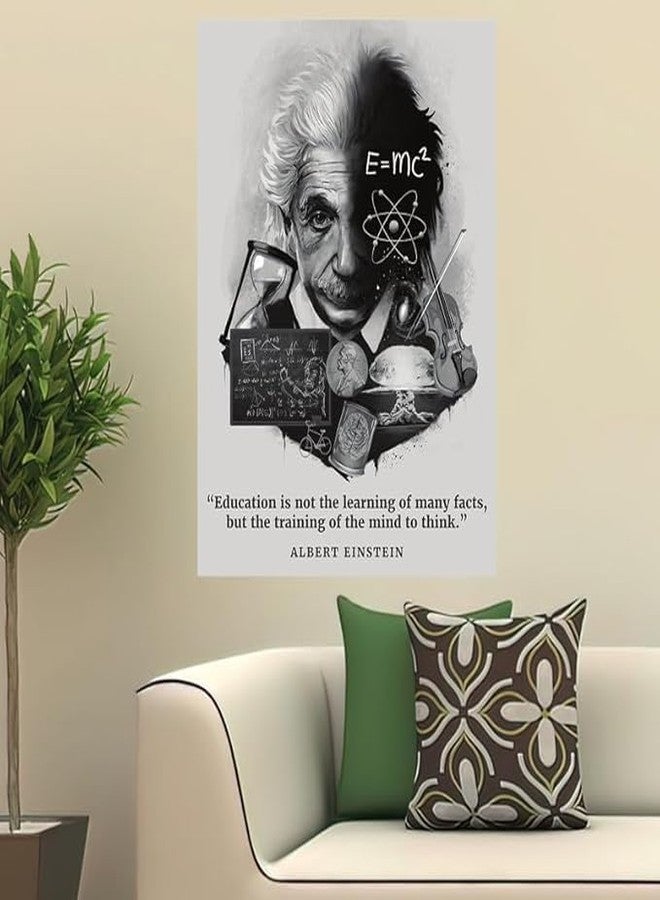 wallpics® Albert Einstein Poster - Inspirational and Inspiring Quotes for wall decoration (vinyl,Multicolor, Unframed) (12x18 inch) - Image 2