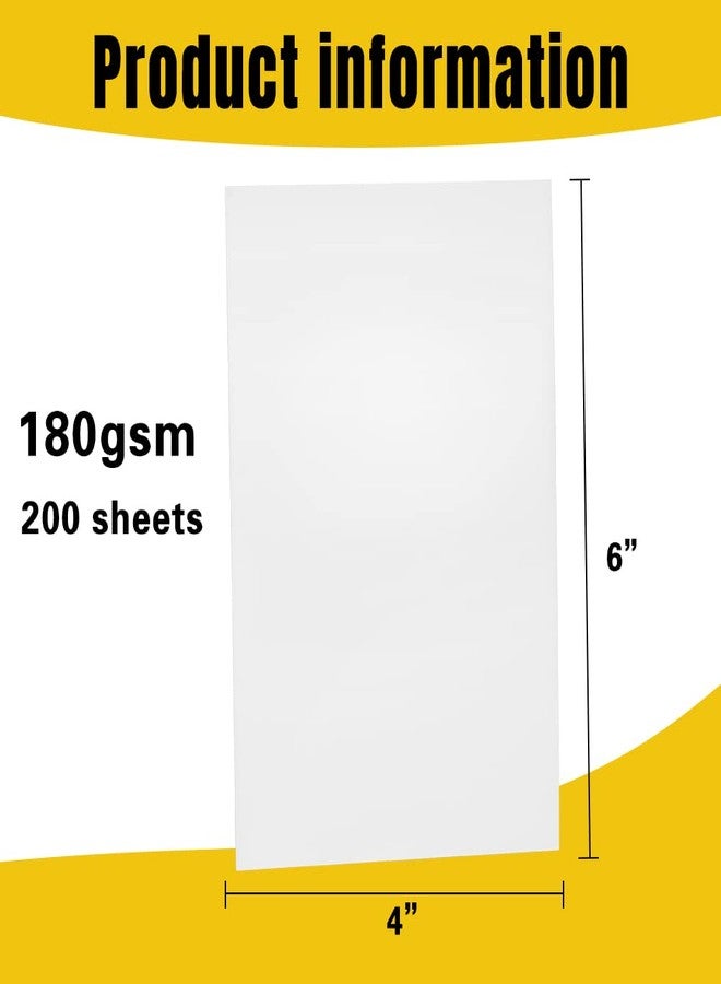 LOKUNN 200 Sheets Photo Paper Glossy, 4 * 6 Inch Photo Paper for Printer Picture, Inkjet Printing Picture Paper 180 gsm, Suitable for Flyers, Calendars and 1st Birthday Photo Banner - Image 2