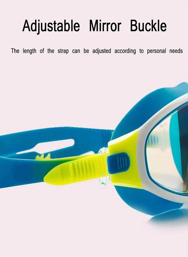 Ritmo نظارات سباحة للأطفال من ريتومو | نظارات سباحة مضادة للضباب للجنسين، معدات غطس مزودة بحلقة سيليكون للأولاد والبنات للسباحة في المسبح والشاطئ. - Image 3