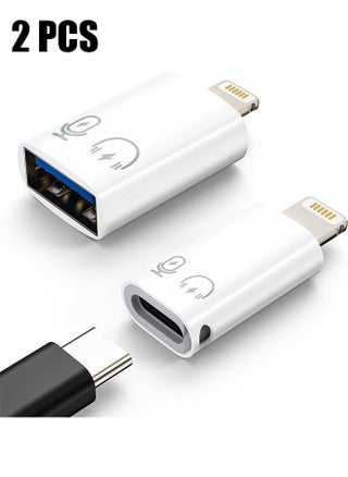 2 Pack Lightning to USB C Adapter, USB C/USB 3.0 Female to Lightning Male OTG Adapter for iPhone/iPad, Support Connect Card Reader, U Disk, USB Flash Drive, Keyboard, Mouse and More - pzsku/Z10535EED51B40D656F9AZ/45/_/1729218577/e4b4ec32-96af-40e1-bdb6-390a05612174