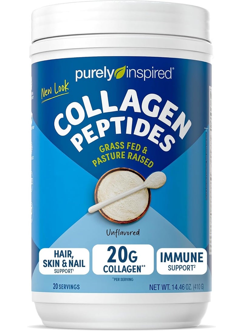 Collagen Powder | Purely Inspired Collagen Peptides Powder | Collagen Supplements for Women & Men | Collagen Protein Powder with Biotin | Paleo + Keto Certified | Unflavored, 1 lb (Packaging May Vary)