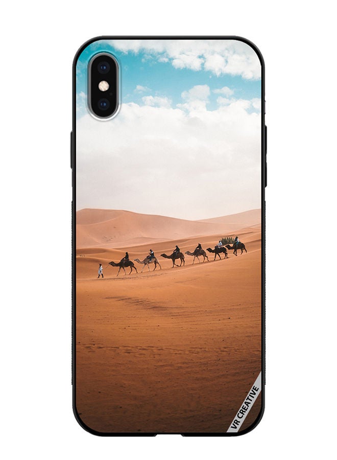 VR CREATIVE Protective Case Cover For Apple iPhone XS Max Camel In Desert Design Multicolour - Image 1