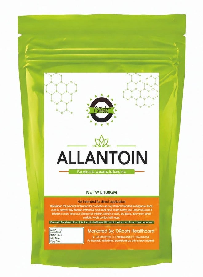 ORoots® Allantoin Powder(100gm) for Creams, Lotions, serums etc - Image 1