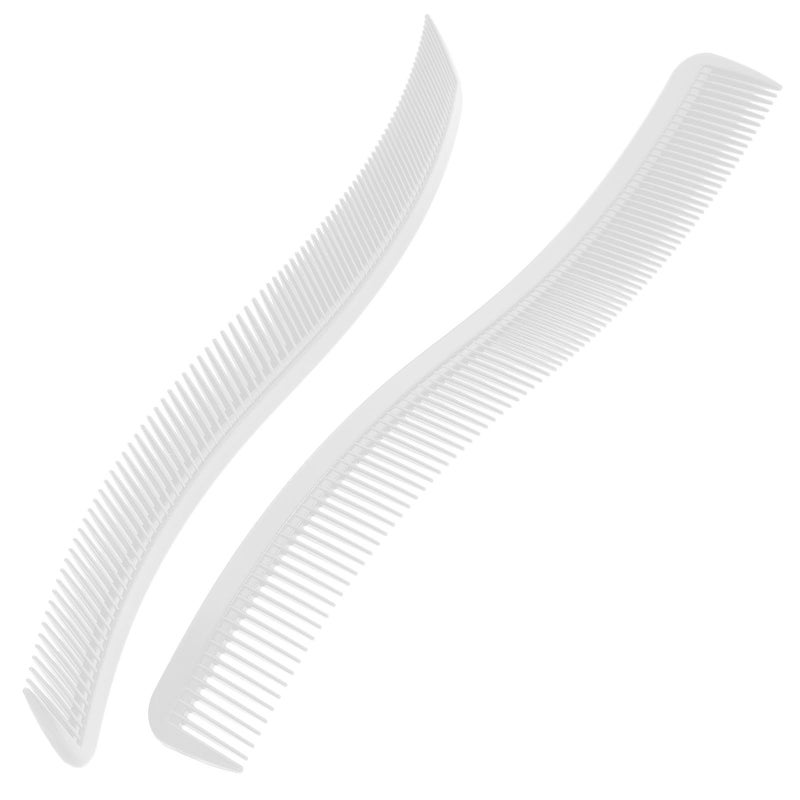 S Shaped Double Sided Haircut Comb White Tight Tooth Professional Wet Hair Styling - Image 2