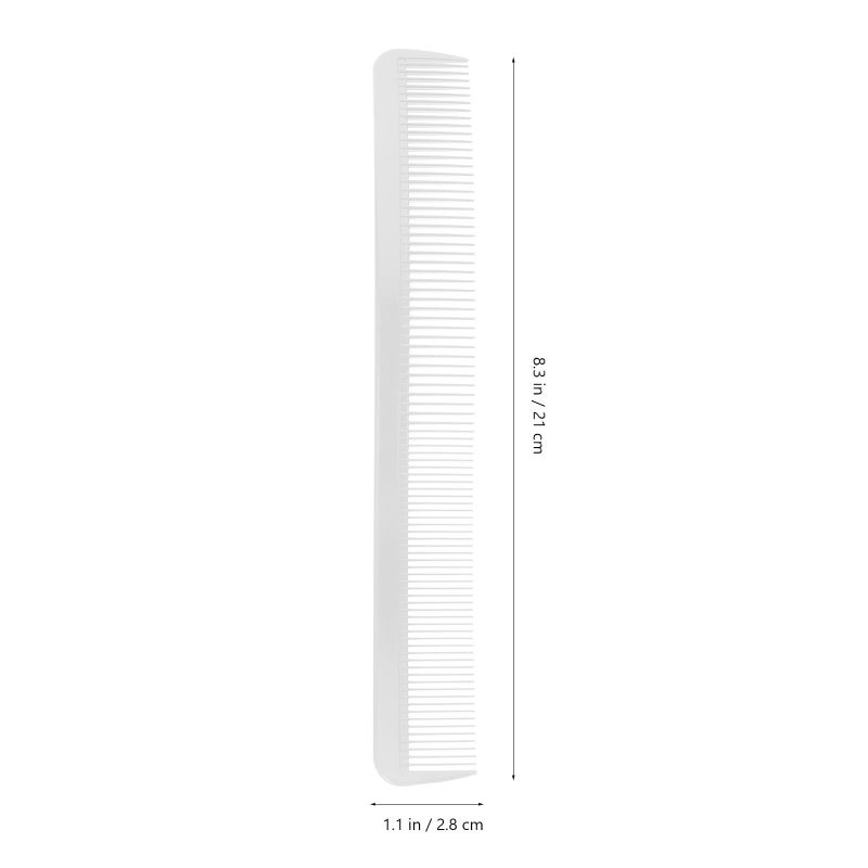 S Shaped Double Sided Haircut Comb White Tight Tooth Professional Wet Hair Styling - Image 3
