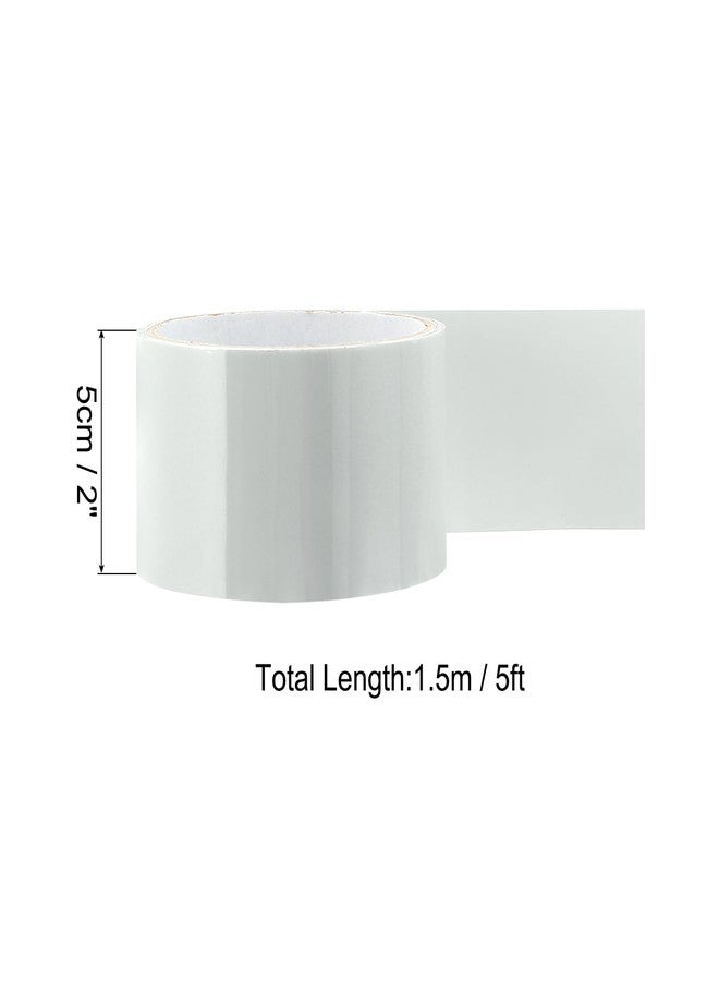 PATIKIL Waterproof Patch Seal Tape 2 in x 5 Ft, PVC Leak Proof Repair Tape Instant Sealing for HVAC Ducts, Roof Crack, Hoses Pipes, Awning, White - Image 2