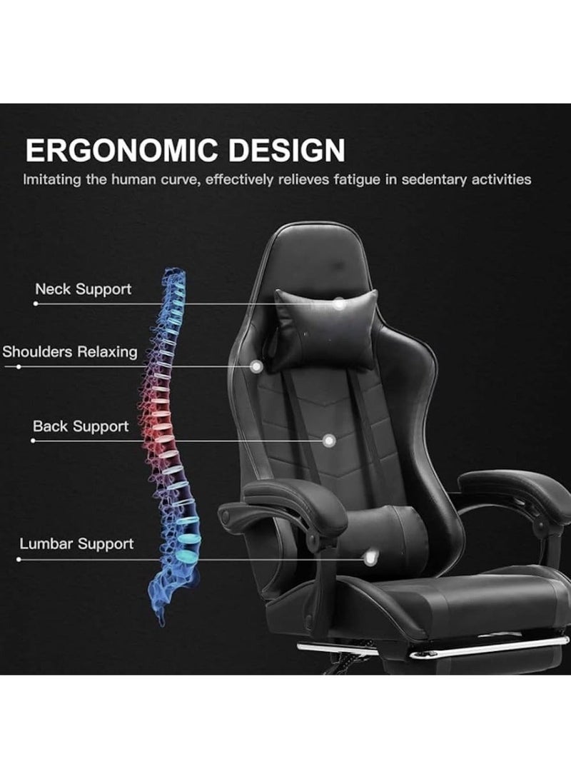 Huitich Ergonomic Gaming & Office Chair with Headrest, Armrest & Footrest – Assorted - Image 5