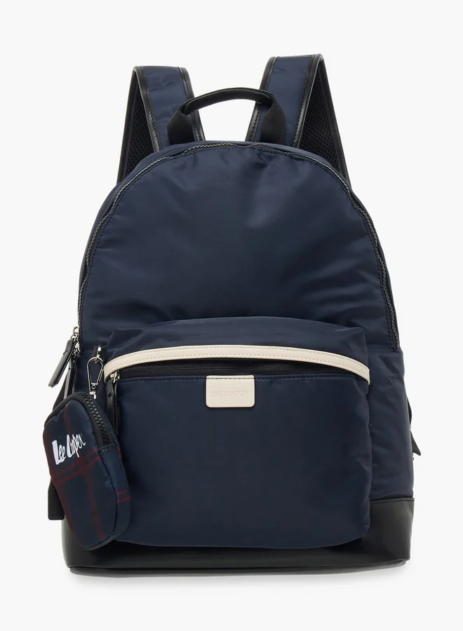 لي كوبر Solid School Backpack and Zip Closure and Pouch - 31x15x41 cm