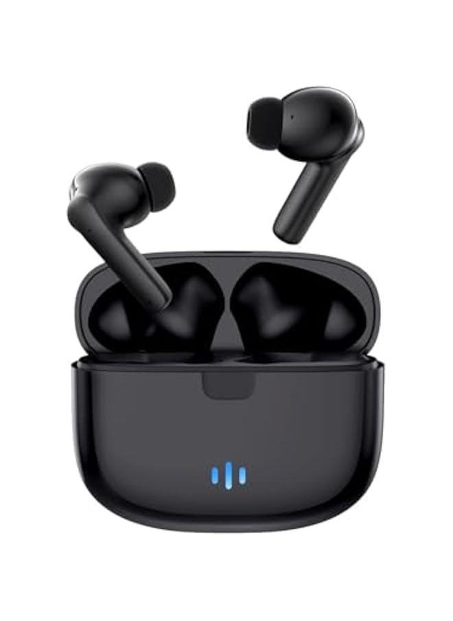 Generic - Bluetooth Earphones Active Noise Cancelling True Wireless Earbuds Bluetooth 5.4 in-Ear Headphones, Immersive Sound, Light-Weight TWS Earphone for Sports, Compatible with iPhone Android Phone, Black - Image 1
