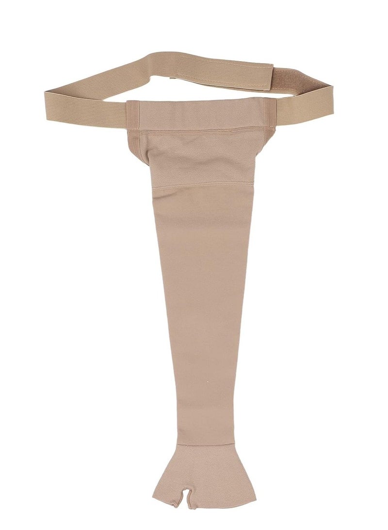 Lymphedema Compression Arm Sleeve, Thumb Lymph Edema arm Sleeve, Polyurethane Post Mastectomy Support Arm Sleeve for Swelling Support, High Elasticity, Seamless Weaving Technical (Left) - Image 3