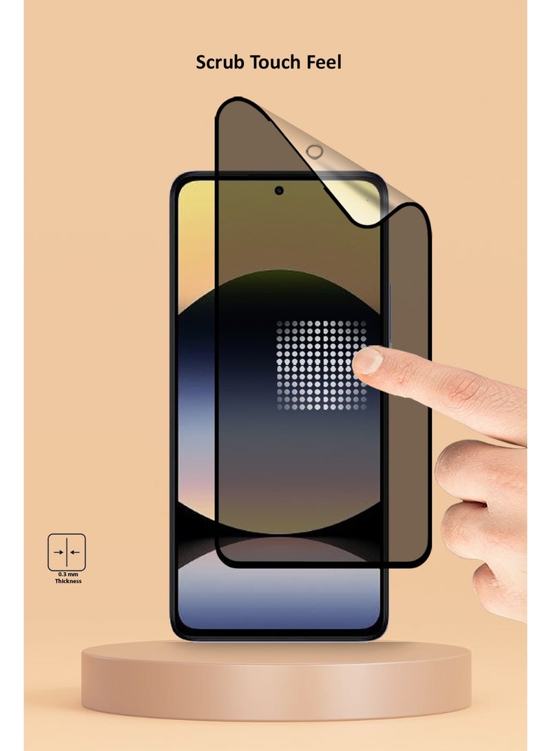 Techie 2 Pack Xiaomi Redmi Note 14 Full Cover Matte Ceramic Privacy Screen Protector - Explosion-Proof, Anti-Bubble, Anti-Fingerprint - Image 3