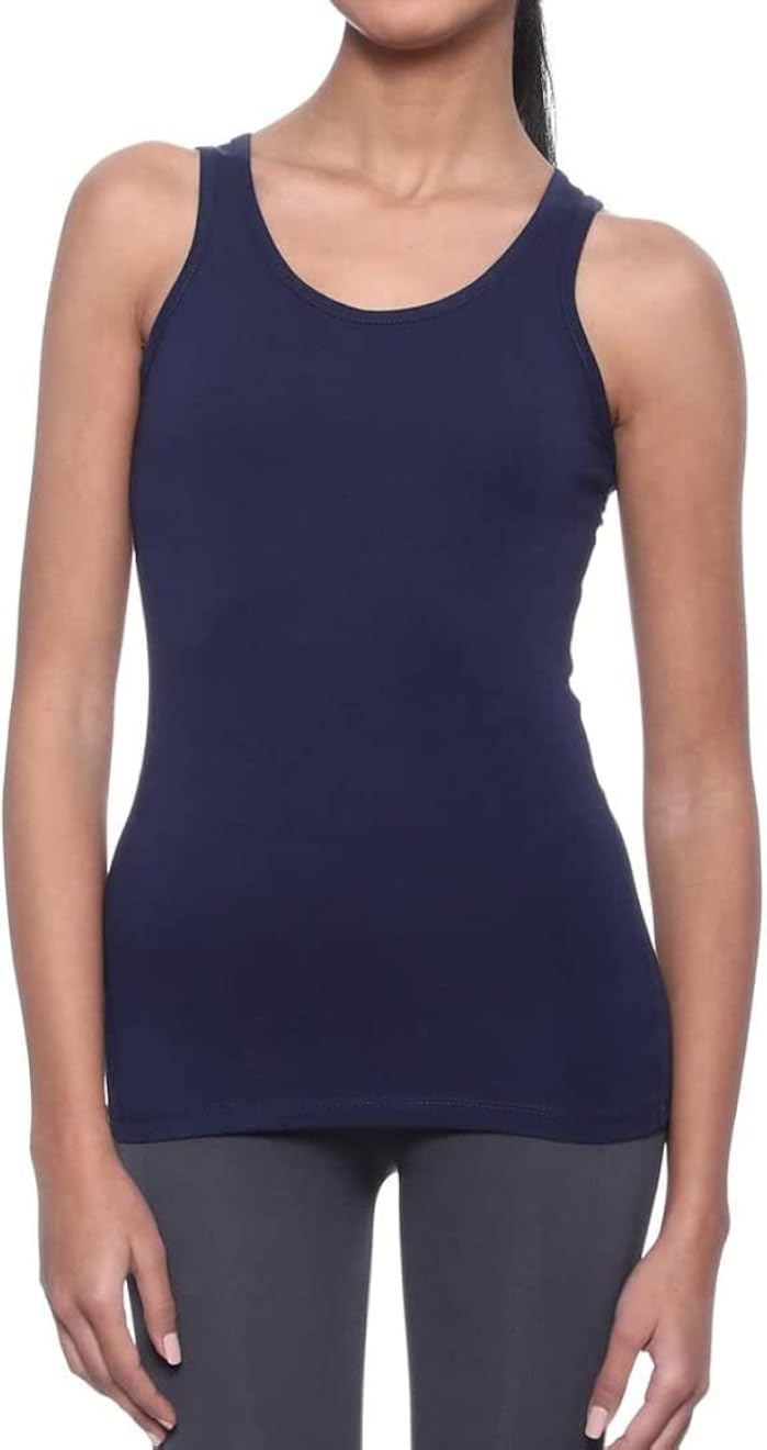 RED COTTON Womens Base Layer Tank Top Shirt