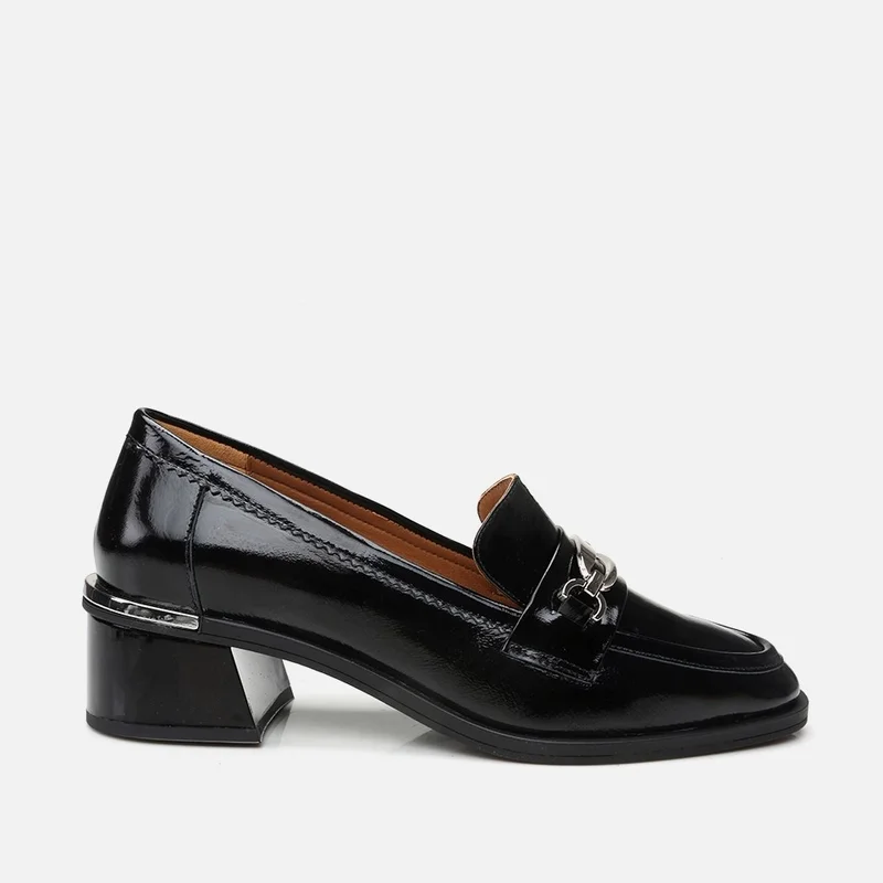 Hotiç 01AYH296720A100 GENUINE Leather Black Women's Loafer