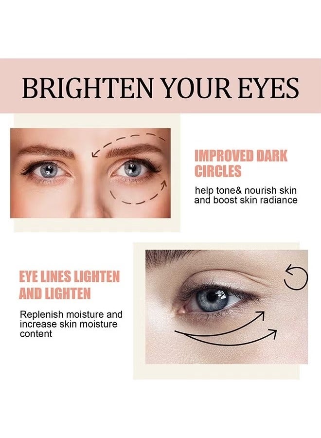 EELHOE Retinol Eye Stick With Collagen And Hyaluronic Acid For Dark Circle Puffiness Eye Bags And Fine Lines Retinol Eye Cream Eye Brightener Stick Under Eye Cream For Anti Aging Improve Eye Skin  - Image 3