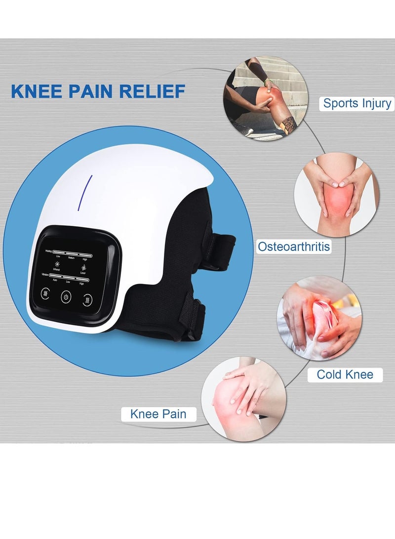 ELTRAZONE Sunyark Knee Massager - Large LED Screen, Rechargeable Wearable Knee Massage with Heat - Smart Electronic Massager for Knee Joint Pain, Swelling, Injury & Stiffness (Black)  - Image 3