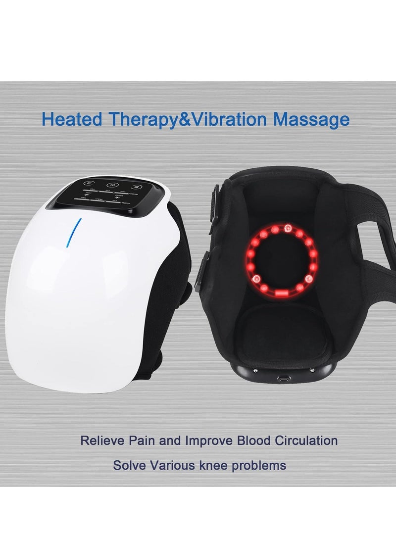 ELTRAZONE Sunyark Knee Massager - Large LED Screen, Rechargeable Wearable Knee Massage with Heat - Smart Electronic Massager for Knee Joint Pain, Swelling, Injury & Stiffness (Black)  - Image 5