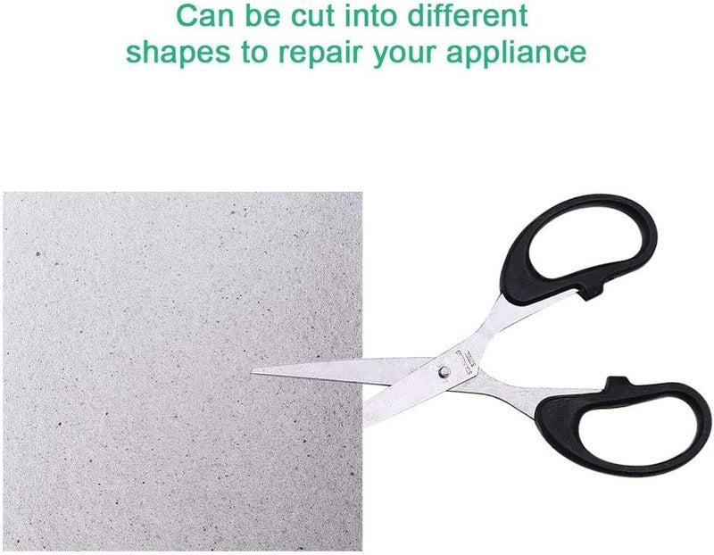 ASNOMY 4 Pieces Waveguide Cover Mica Plates Sheets Microwave Oven Repairing Part 13 x 13 cm with Scissor for Use Universal Microwave Oven - Image 2