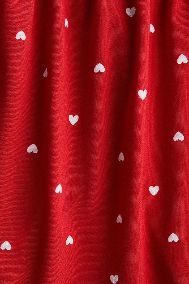 اتش اند ام فستان قطني مزين بطبعة